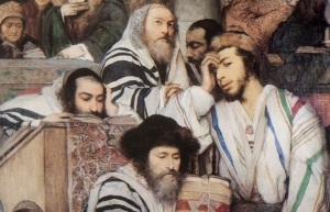 Spotkanie z dziełem: Żydzi modlący się w synagodze podczas Yom Kippur