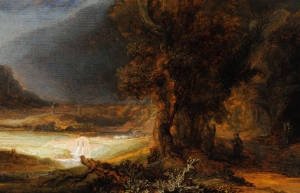 Krajobraz z Miłosiernym Samarytaninem Rembrandta