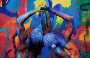 Instalacja Body Art/Żywe Obrazy Art Color Ballet