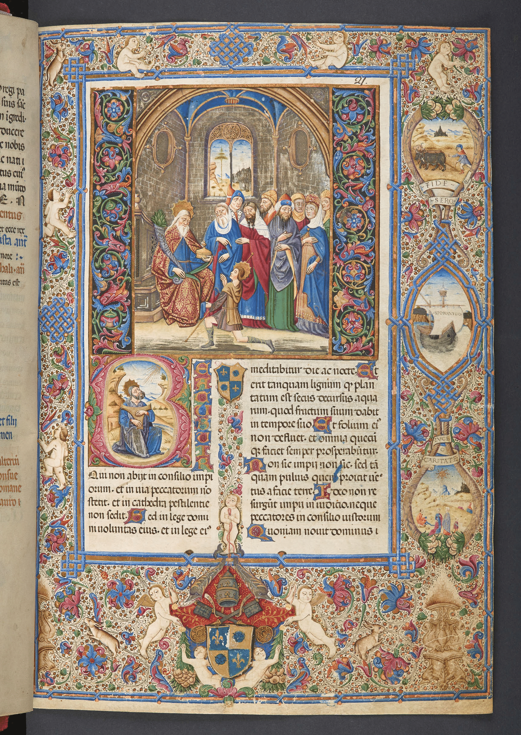 Brewiarz z kalendarzem rzymskim [Breviarium franciscanum, Brewiarz króla Zygmunta III, Brewiarz Sykstusa IV ], MNK, Biblioteka Książąt Czarnyskich, 1211 IV Rkps