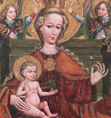 Medieval Madonna with Wild Strawberry from the Żywiec Municipal Museum
