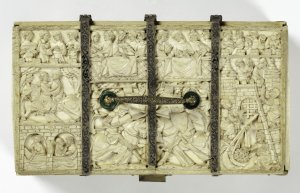 Uzbrojenie na czternastowiecznych  wyrobach z kości słoniowej. Casus tzw. coffrets composites