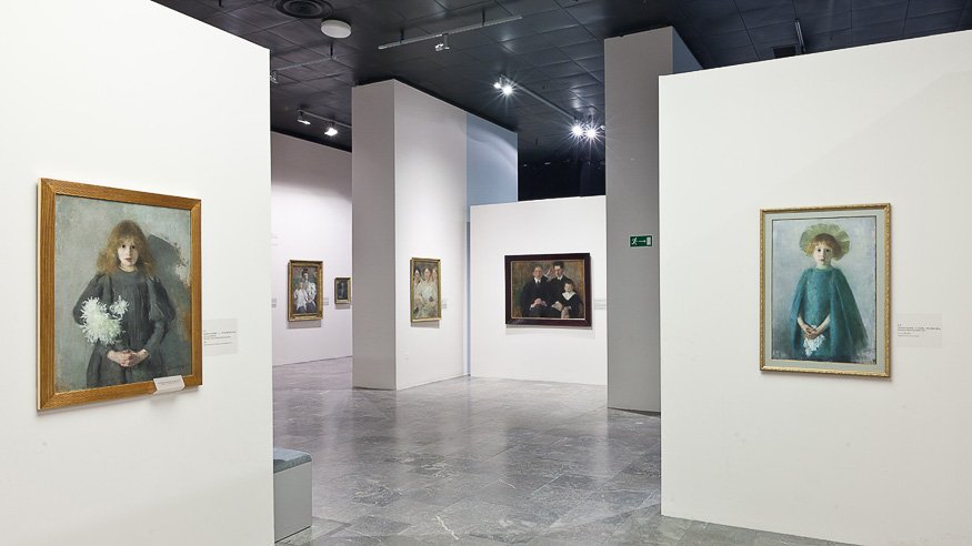 Aranżacja wystawy "Olga Boznańska"