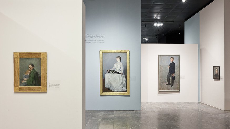 Aranżacja wystawy "Olga Boznańska"
