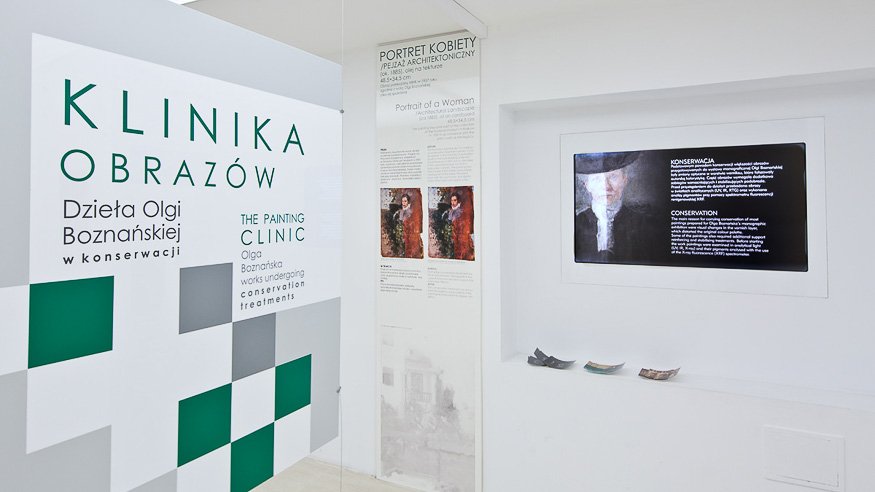 Aranżacja wystawy "Olga Boznańska"