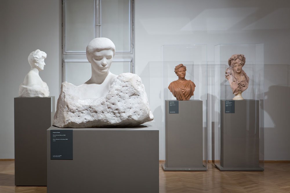 Aranżacja wystawy "Rodin / Dunikowski"