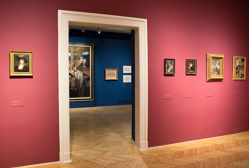 Przestrzeń wystawy "Maurycy Gottlieb"