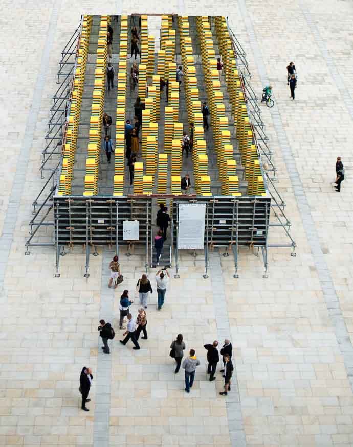 Painting installation by Leon Tarasewicz