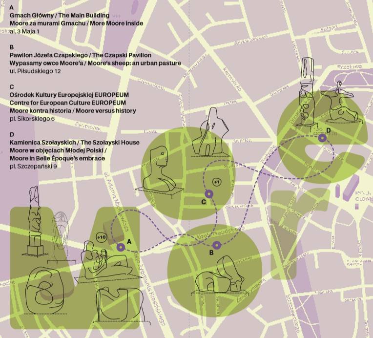 Henry Moore - mapa