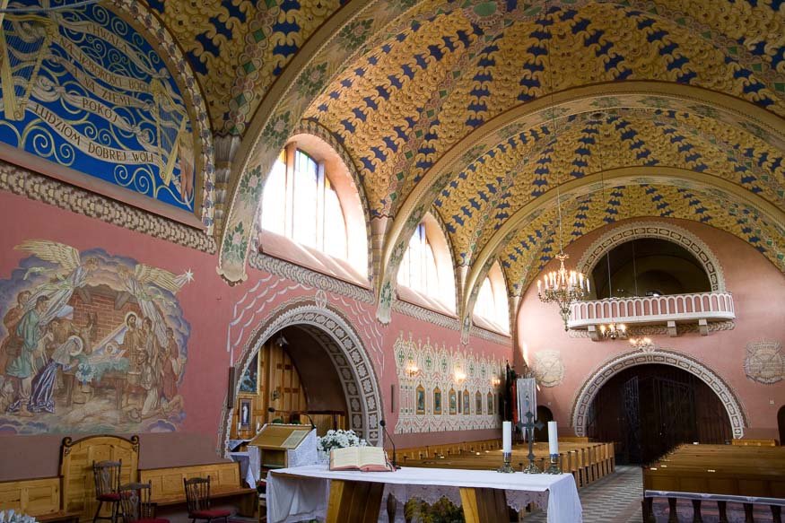 Józef Mehoffer's wall paintings