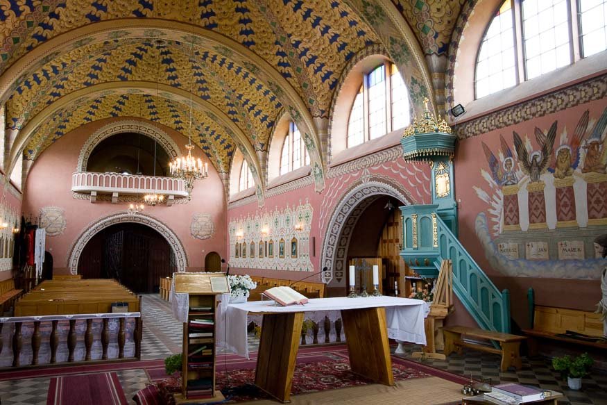 Józef Mehoffer's wall paintings