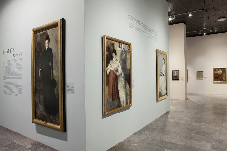 Aranżacja wystawy "Olga Boznańska"