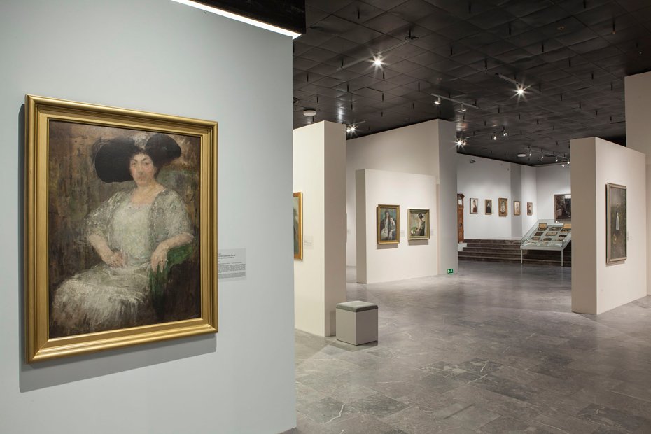 Aranżacja wystawy "Olga Boznańska"