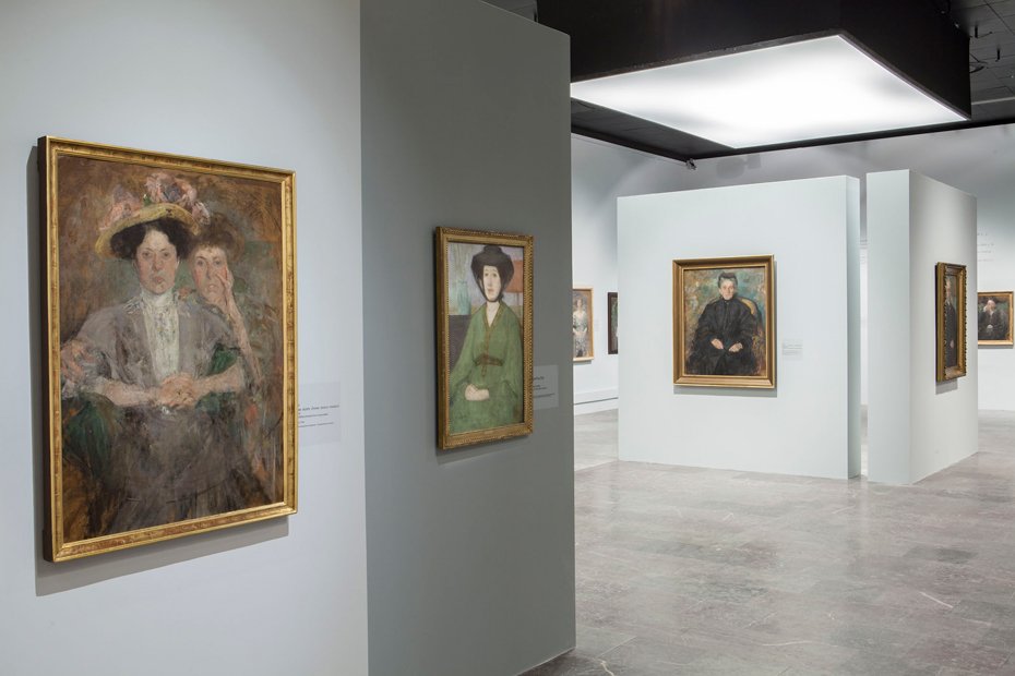 Aranżacja wystawy "Olga Boznańska"