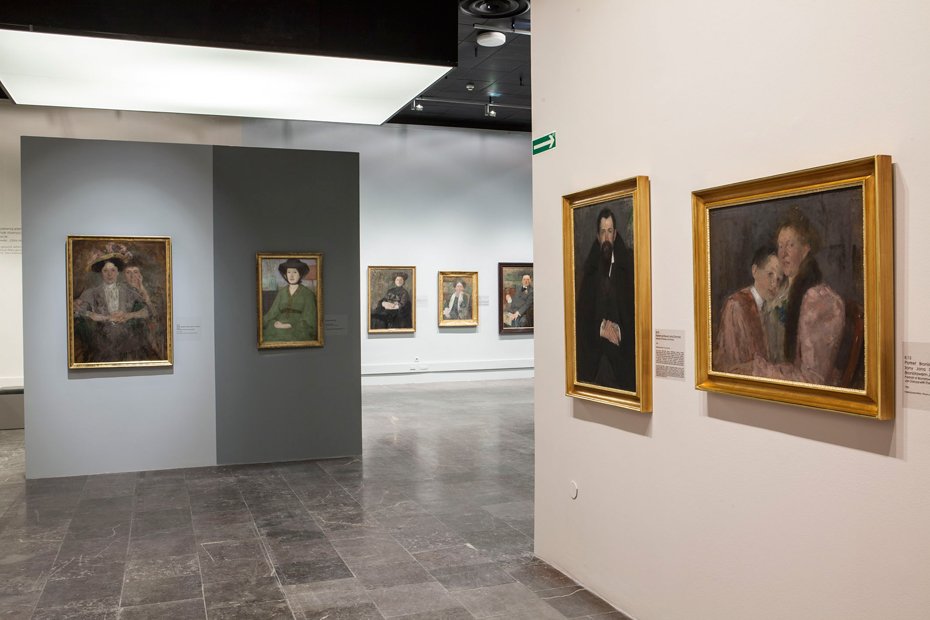 Aranżacja wystawy "Olga Boznańska"