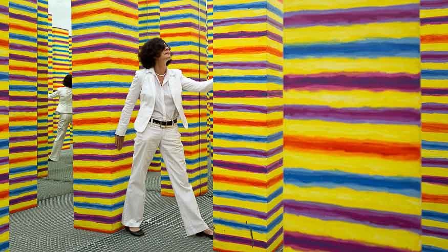 Painting installation by Leon Tarasewicz