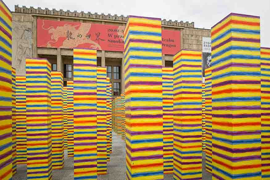 Painting installation by Leon Tarasewicz