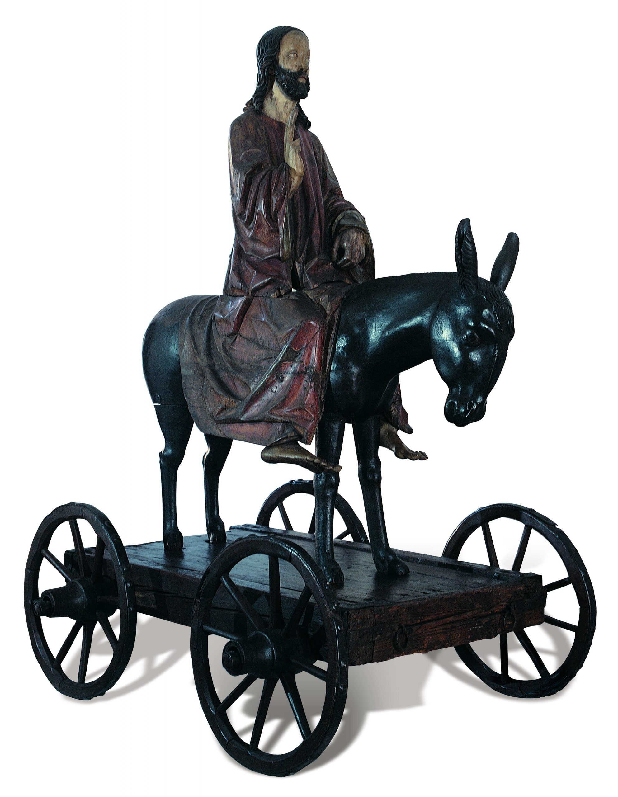 Chrystus na osiołku, z kościoła parafialnego p.w. Św. Zygmunta w Szydłowcu